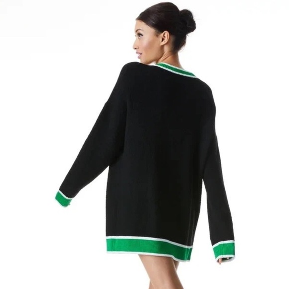 ALICE + OLIVIA BARRY OVERSIZED V-NECK CARDIGAN SIZE LARGE - Picture 2 of 10